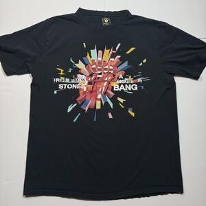 Rolling Stones Shirt Mens 2XL Black 2006 A Bigger Bang‎ World Tour Rock Tee Band